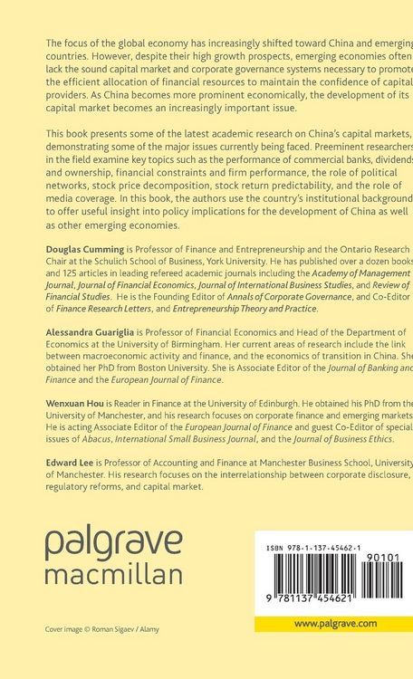 Produktbild: Experiences and Challenges in the Development of the Chinese Capital Market