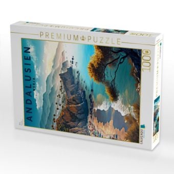 Produktbild: CALVENDO Puzzle Nerja | 1000 Teile Lege-Gr&ouml;&szlig;e 64x48cm Foto-Puzzle f&uuml;r gl&uuml;ckliche Stunden