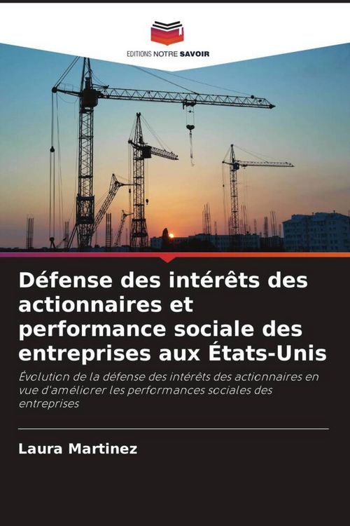 Produktbild: D&eacute;fense des int&eacute;r&ecirc;ts des actionnaires et performance sociale des entreprises aux &Eacute;tats-Unis