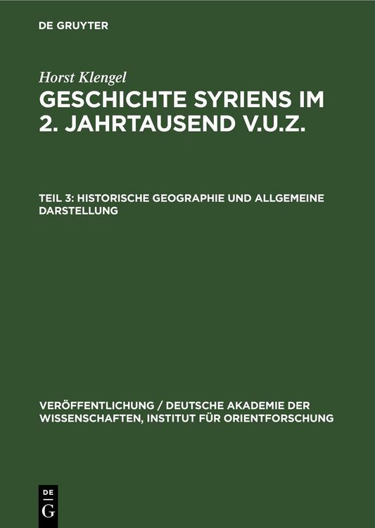 Produktbild: Historische Geographie und allgemeine Darstellung