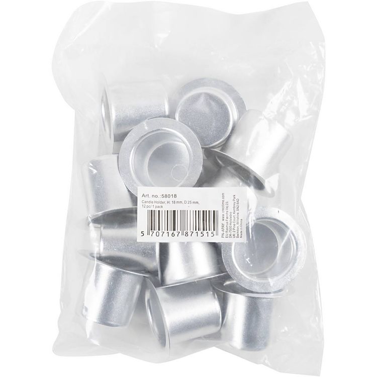 Produktbild: Creativ Company Kerzenhalter, H 23 mm, D 31 mm, 12 Stk