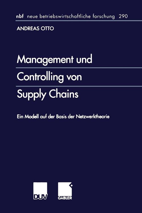 Produktbild: Management und Controlling von Supply Chains