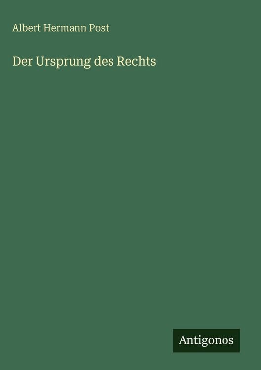Produktbild: Der Ursprung des Rechts