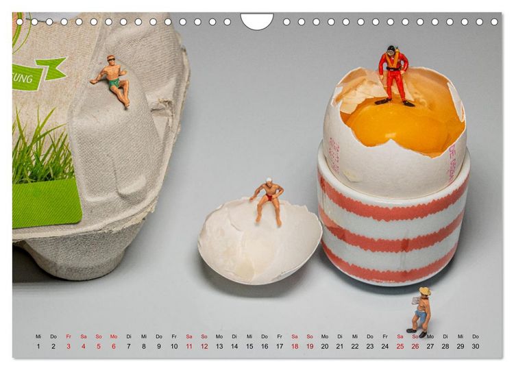 Produktbild: H&ouml;her, schneller, kleiner - Miniaturen in unserem Alltag (Wandkalender 2026 DIN A4 quer), CALVENDO Monatskalender