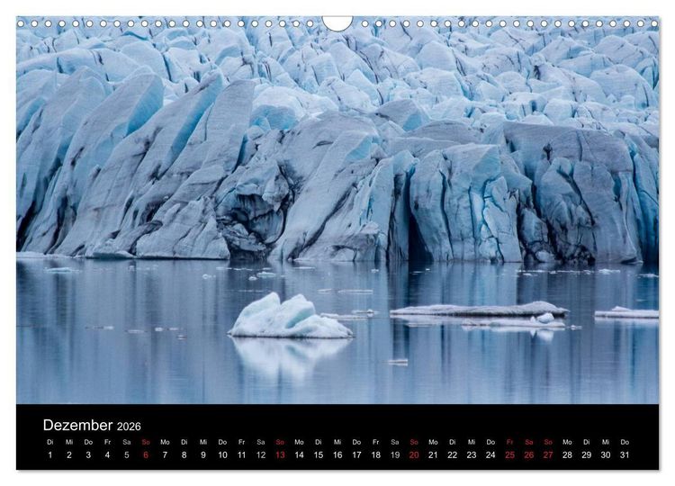 Produktbild: Eindr&uuml;cklich Island 2026 (Wandkalender 2026 DIN A3 quer), CALVENDO Monatskalender