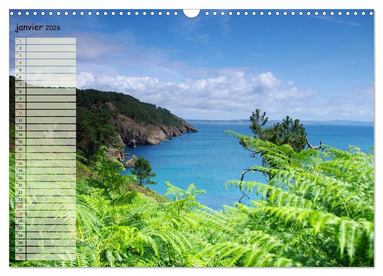 Produktbild: FINISTERE La pointe du bout du monde (Calendrier mural 2026 DIN A3 vertical), CALVENDO calendrier mensuel
