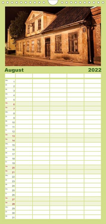 Produktbild: Familienplaner Lettland - Streifz&uuml;ge durch das mittlere Baltikum (Wandkalender 2022 , 21 cm x 45 cm, hoch)