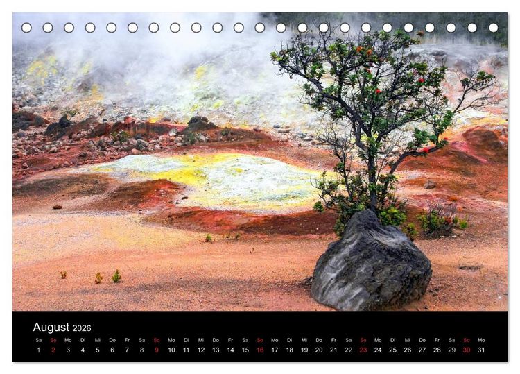 Produktbild: The Unknown HAWAII (Tischkalender 2026 DIN A5 quer), CALVENDO Monatskalender