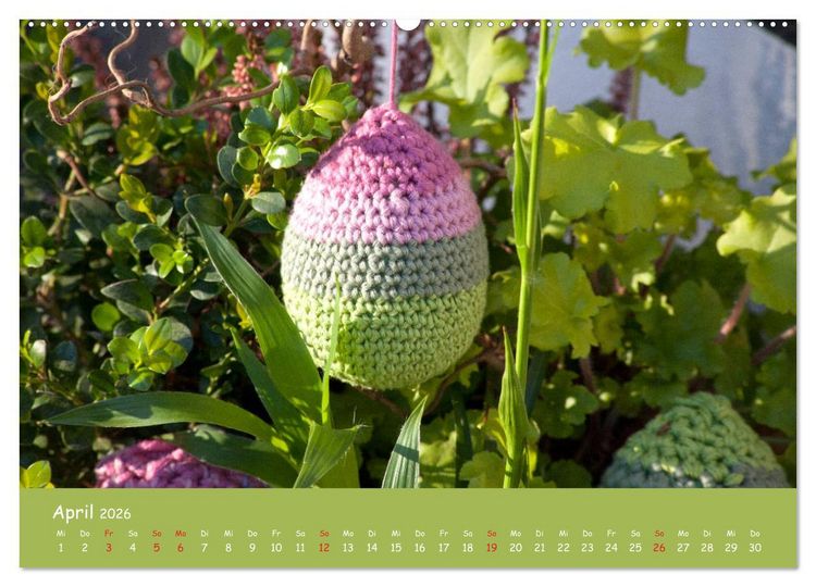 Produktbild: Aus Liebe zum H&auml;keln (Wandkalender 2026 DIN A2 quer), CALVENDO Monatskalender