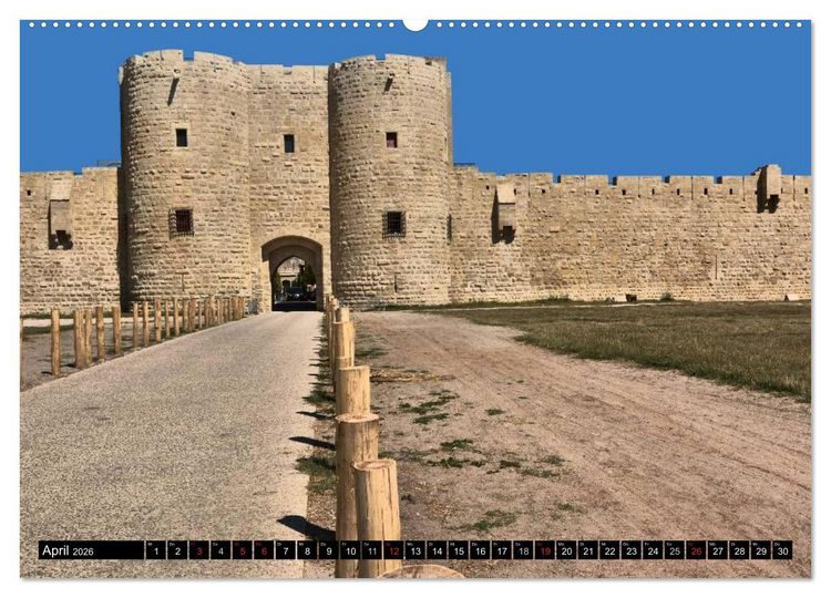 Produktbild: Frankreichs wehrhafter S&uuml;den - Festungen und Wehranlagen im Languedoc-Roussillon (hochwertiger Premium Wandkalender 2026 DIN A2 quer), Kunstdruck in Hochglanz