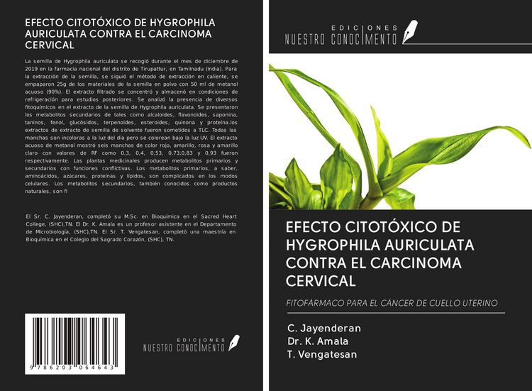 Produktbild: Efecto Citot&oacute;xico De Hygrophila Auriculata Contra El Carcinoma Cervical