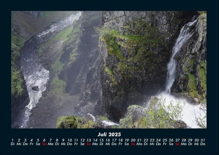 Produktbild: Wasserf&auml;lle 2025 Fotokalender DIN A4