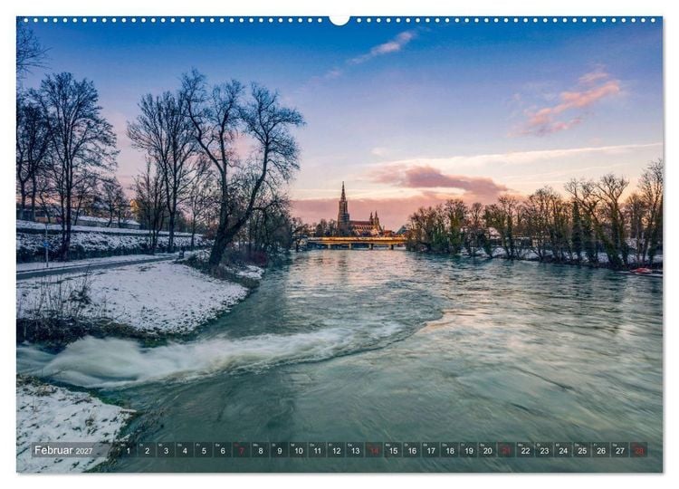 Produktbild: Ulm f&uuml;r Nestspatzen (hochwertiger Premium Wandkalender 2027 DIN A2 quer), Kunstdruck in Hochglanz