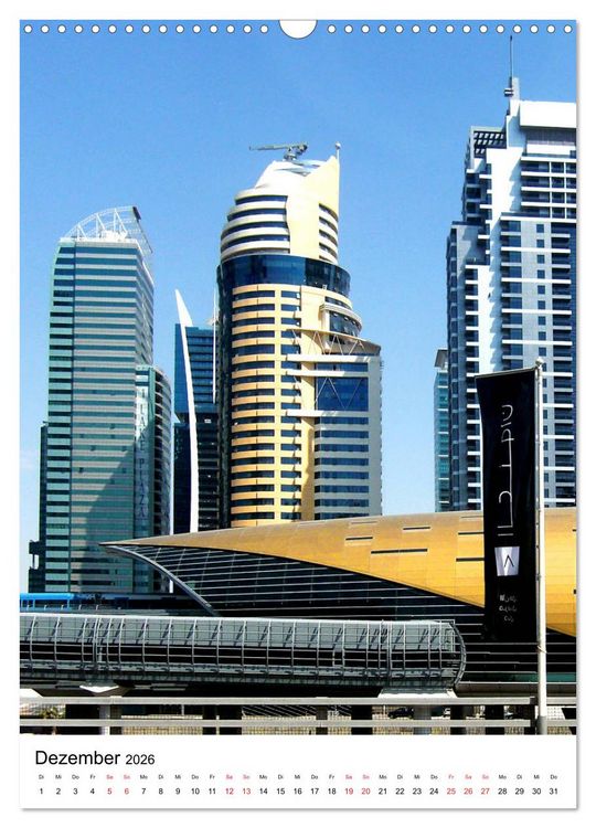 Produktbild: Dubai - faszinierende Highlights (Wandkalender 2026 DIN A3 hoch), CALVENDO Monatskalender