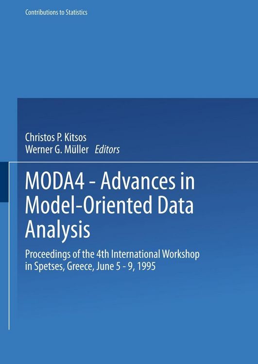 Produktbild: MODA4 - Advances in Model-Oriented Data Analysis