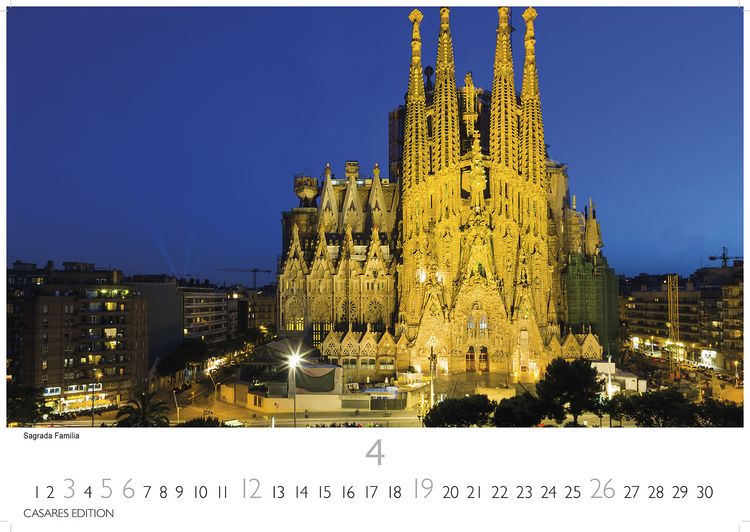 Produktbild: Barcelona Kalender 2026 – Wandkalender | Fotokalender Spanien 35x50cm - Foto. mit den schönsten Motiven, Sehenswürdigkeiten & Inspirationen"