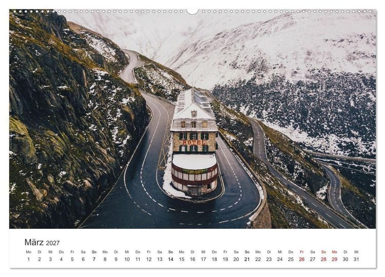 Produktbild: Schweiz - die Bergidylle (hochwertiger Premium Wandkalender 2027 DIN A2 quer), Kunstdruck in Hochglanz