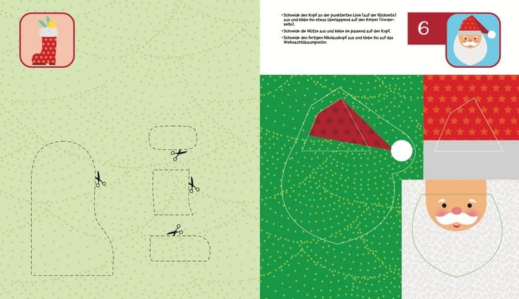 Produktbild: Das Adventskalender-Verbastelbuch f&uuml;r die Allerkleinsten. Schneiden und Kleben. Mit XXL-Poster