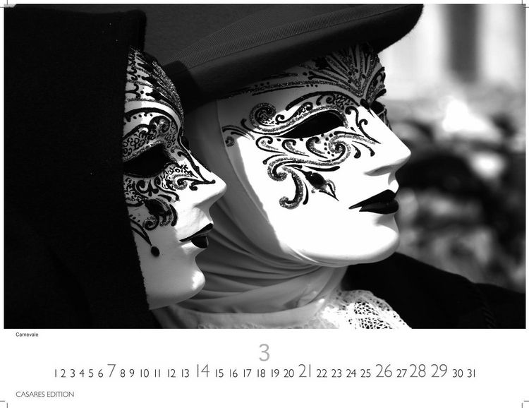 Produktbild: Venedig Kalender 2027 schwarz weiss &ndash; Wandkalender | Fotokalender Italien 42x55 &ndash; mit malerischen Fotos von Venedig , Italien