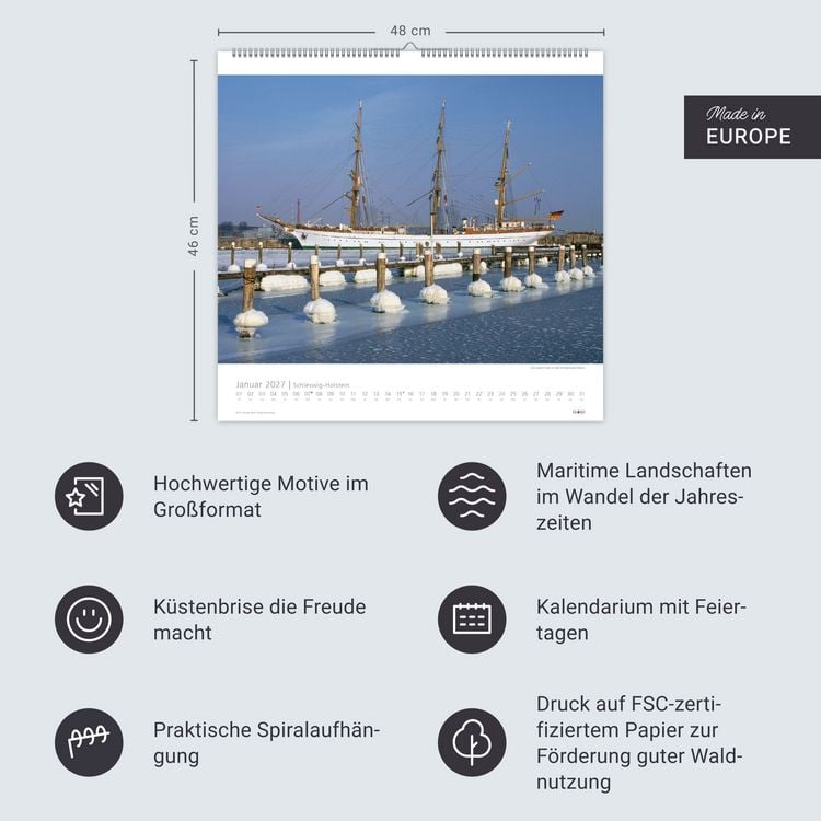 Produktbild: Schleswig-Holstein Edition Kalender 2027 - Land zwischen den Meeren
