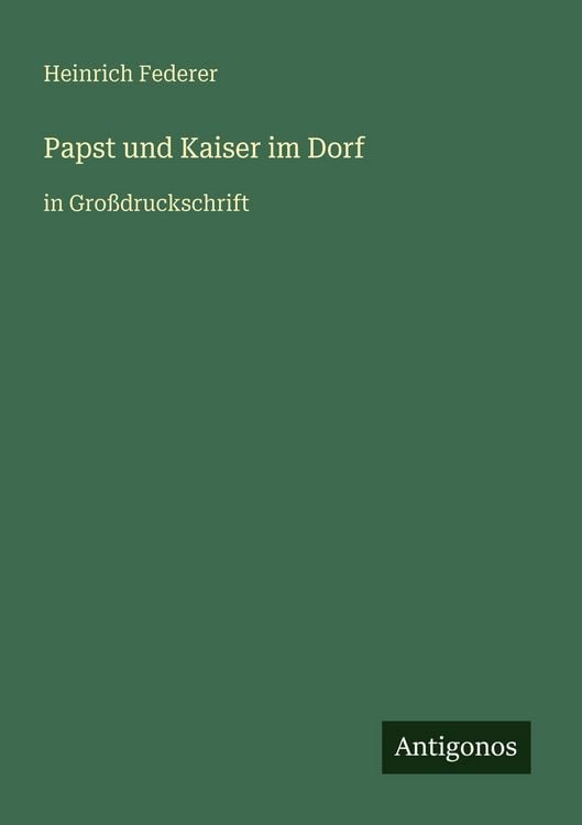 Produktbild: Papst und Kaiser im Dorf