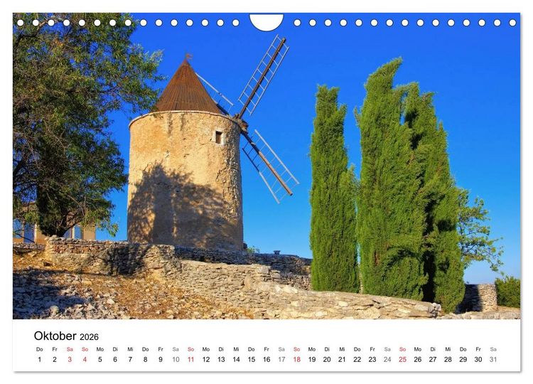 Produktbild: Provence - Zwischen Meer und Alpen (Wandkalender 2026 DIN A4 quer), CALVENDO Monatskalender