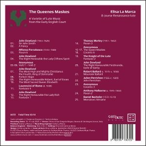 Produktbild: The Queenes Maskes. A Varietie of Lute Music from