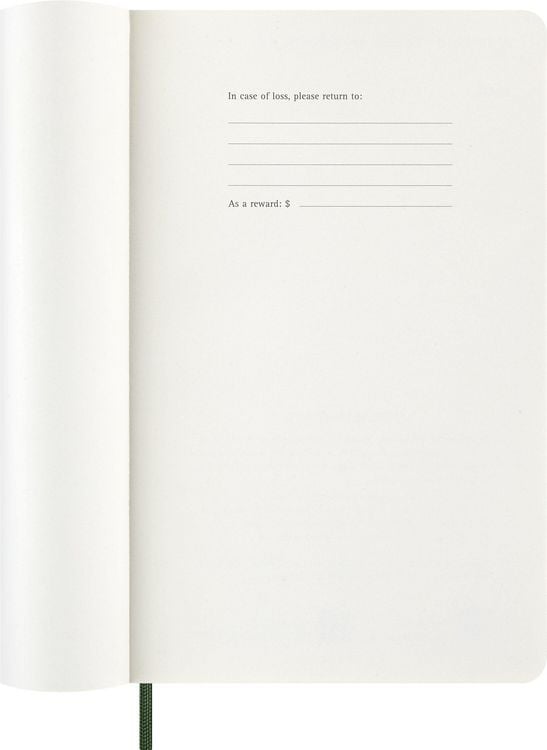Produktbild: Moleskine 12 Monate Wochen Notizkalender 2027, Large/A5, 1 Wo = 1 Seite, rechts linierte Seite, Weicher Einband, Myrtengr&uuml;n