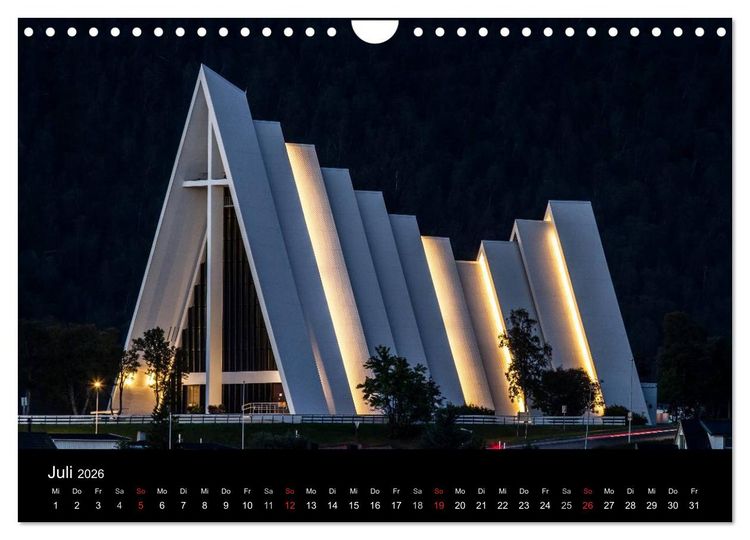 Produktbild: Erlebnis Norwegen: Narvik bis Troms&oslash; (Wandkalender 2026 DIN A4 quer), CALVENDO Monatskalender