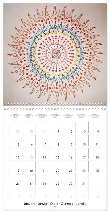 Produktbild: Sacred Geometry Healing (Wall Calendar 2026 12 &times; 12 Inch) CALVENDO 12 Month Wall Calendar