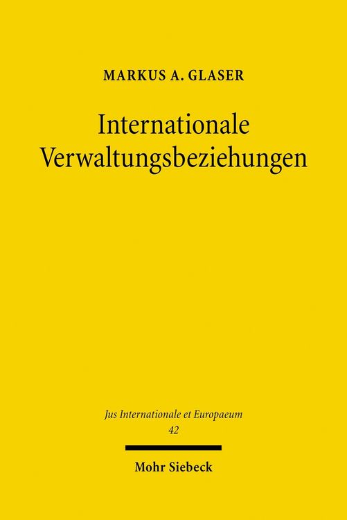 Produktbild: Internationale Verwaltungsbeziehungen