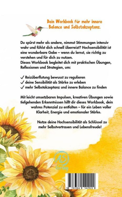 Produktbild: Hochsensibel &ndash; und jetzt? Dein Workbook f&uuml;r mehr Selbstbewusstsein & Klarheit.