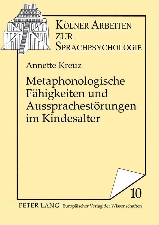 Produktbild: Metaphonologische F&auml;higkeiten und Aussprachest&ouml;rungen im Kindesalter
