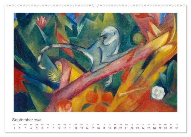Produktbild: Franz Marc 2026 (hochwertiger Premium Wandkalender 2026 DIN A2 quer), Kunstdruck in Hochglanz
