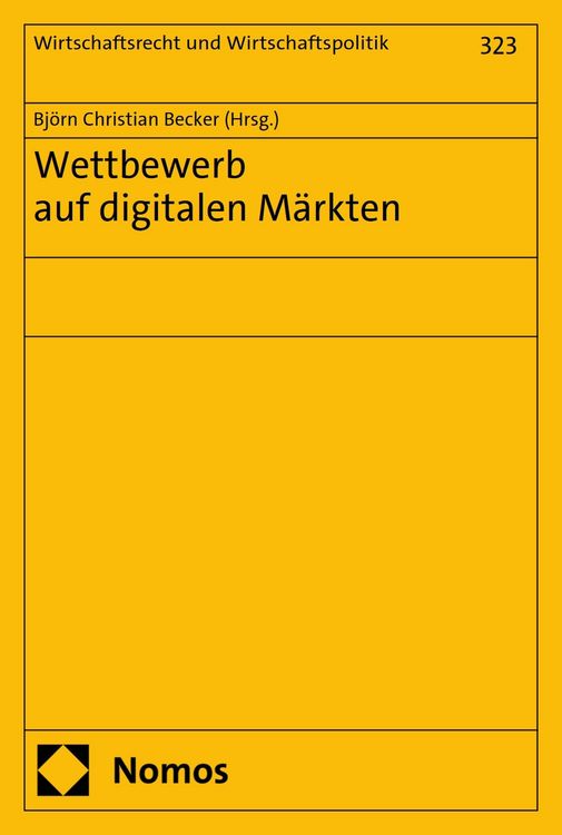Produktbild: Wettbewerb auf digitalen M&auml;rkten