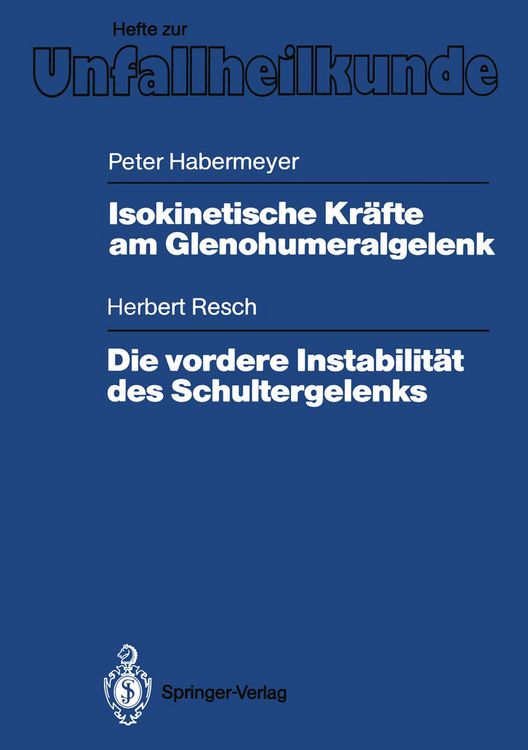 Produktbild: Isokinetische Kr&auml;fte am Glenohumeralgelenk. Die vordere Instabilit&auml;t des Schultergelenks