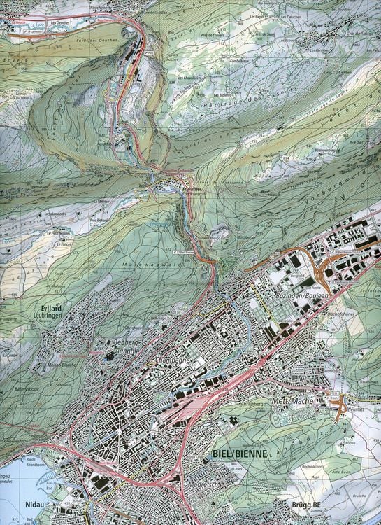 Produktbild: Swisstopo 1 : 25 000 Magglingen/Macolin