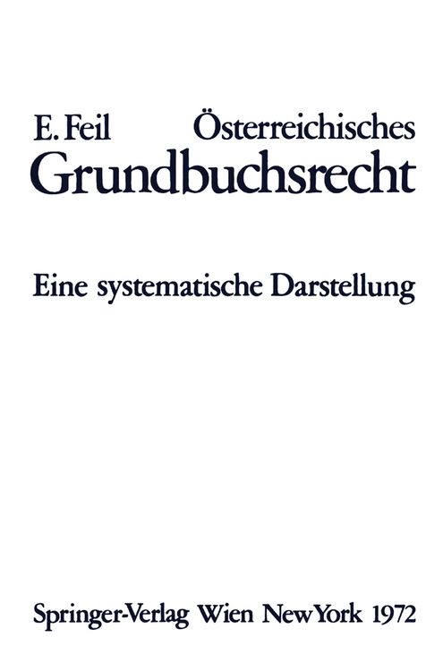 Produktbild: &Ouml;sterreichisches Grundbuchsrecht