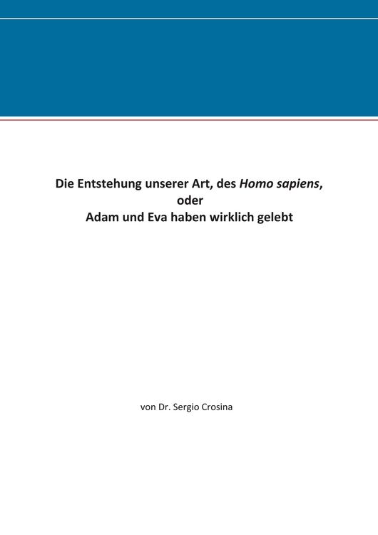 Produktbild: Die Entstehung unserer Art, des Homo sapiens