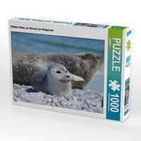 Produktbild: CALVENDO Puzzle Robben Baby am Strand von Helgoland 1000 Teile Lege-Gr&ouml;&szlig;e 64 x 48 cm Foto-Puzzle Bild von Kattobello
