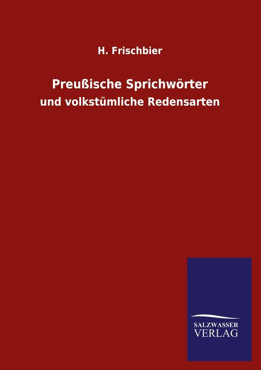 Produktbild: Preu&szlig;ische Sprichw&ouml;rter