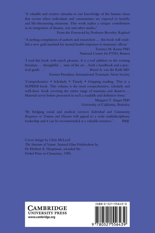 Produktbild: Individual and Community Responses to Trauma and Disaster