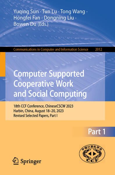 Produktbild: Computer Supported Cooperative Work and Social Computing