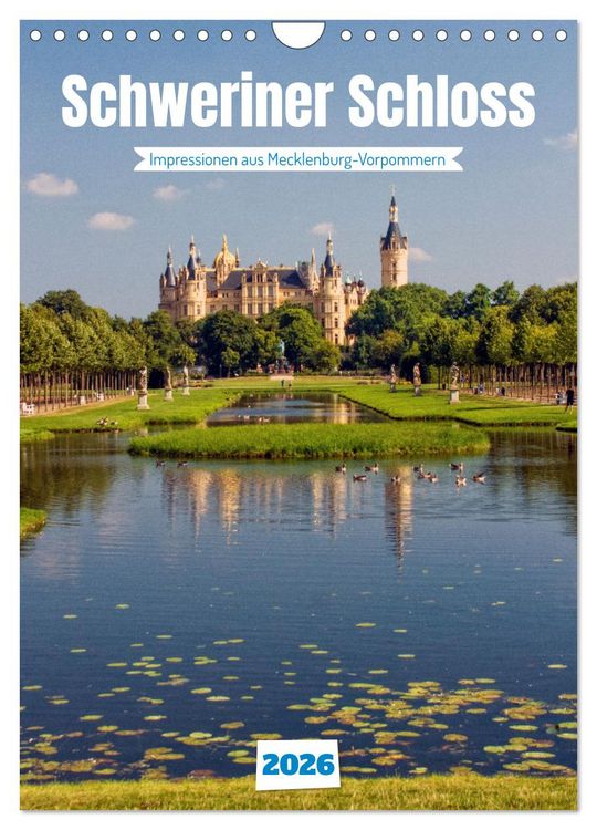 Produktbild: Schweriner Schloss - Impressionen aus Mecklenburg-Vorpommern (Wandkalender 2026 DIN A4 hoch), CALVENDO Monatskalender