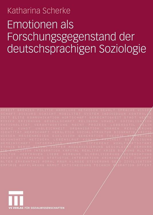 Produktbild: Emotionen als Forschungsgegenstand der deutschsprachigen Soziologie