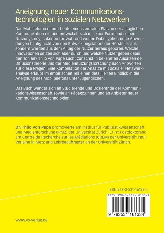 Produktbild: Aneignung neuer Kommunikationstechnologien in sozialen Netzwerken