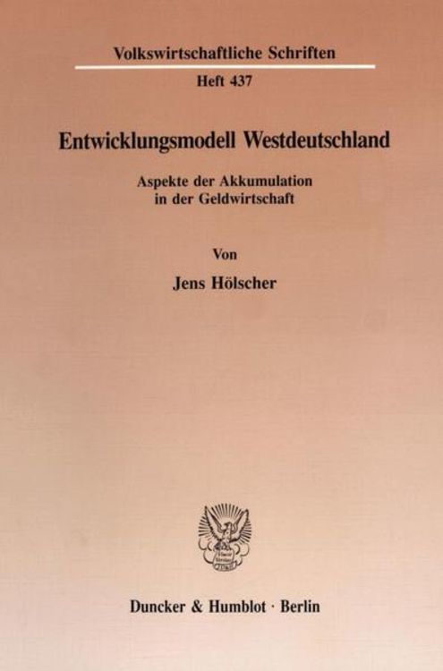 Produktbild: Entwicklungsmodell Westdeutschland.