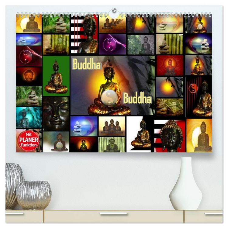 Produktbild: Buddha (hochwertiger Premium Wandkalender 2026 DIN A2 quer), Kunstdruck in Hochglanz