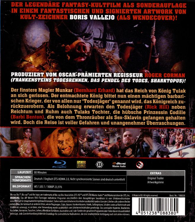 Produktbild: Deathstalker 1 - uncut Kinofassung (Sonderauflage, in HD neu abgetastet)