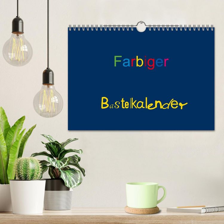 Produktbild: Farbiger Bastelkalender (Wandkalender 2026 DIN A4 quer), CALVENDO Monatskalender